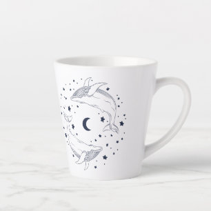 Tasse Latte Baleines dansantes