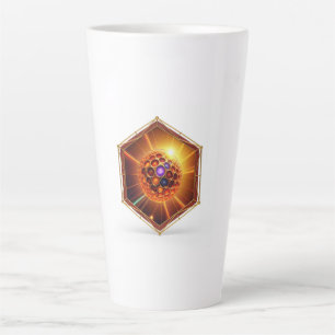 Tasse Latte Balle de plasma colorée émettant des rayons