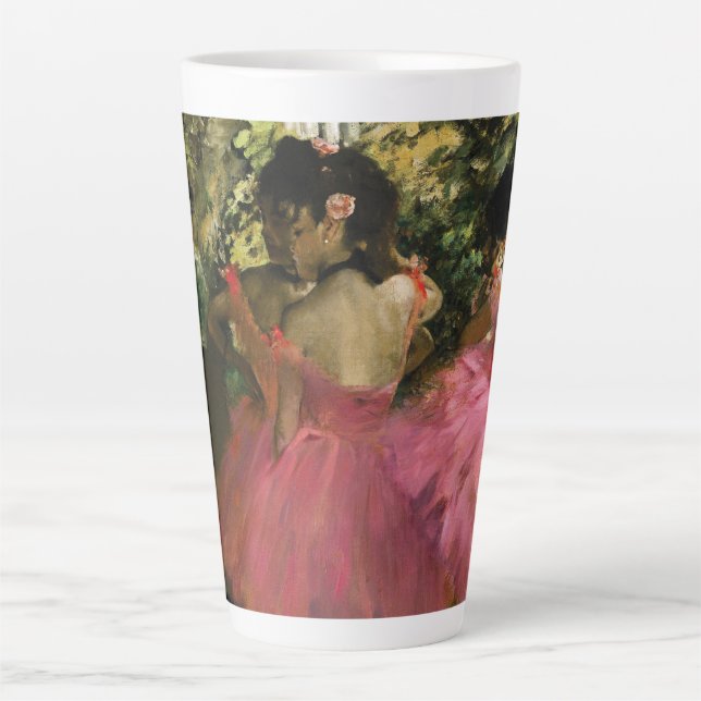 Tasse Latte Ballerinas en rose par Edgar Degas   (Devant)