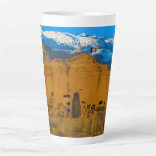 Tasse Latte Bamyan, Afghanistan - Vallée des falaises de Boudd