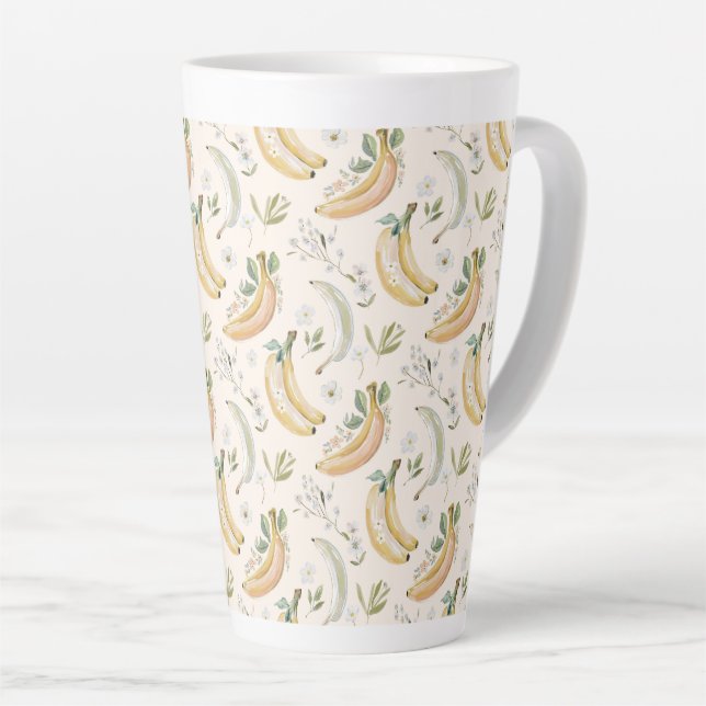 Tasse Latte Bananes pour Cerises (Angle droit)