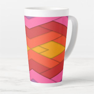 Tasse Latte Bandes colorées