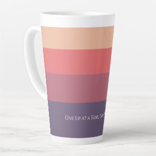 Tasse Latte Bandes de couleur automne-Motivationnelle-Mug