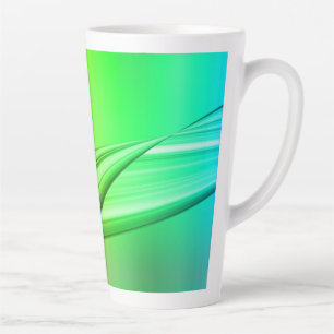 Tasse Latte Bannière de couleurs arc-en-ciel abstrait