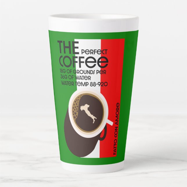 Tasse Latte Baristas italiens (Devant)