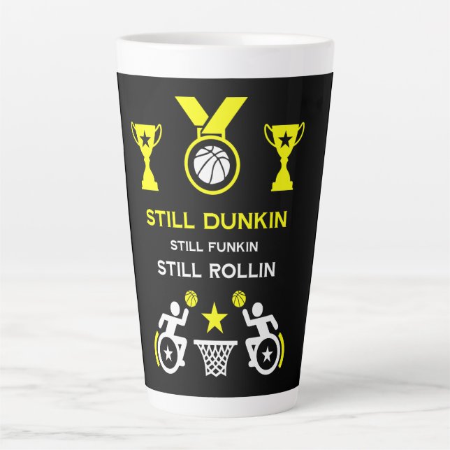 Tasse Latte Basket-ball Adaptive Handicap (Devant)