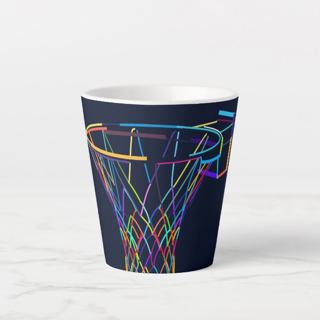 Tasse Latte  Basketball hoop (Devant)