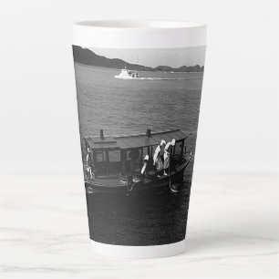 Tasse Latte Bateau de plongeur de perles de l'île Mikimoto Mie