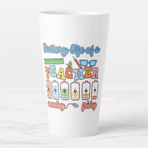 Tasse Latte Batterie - Une semaine d'examen