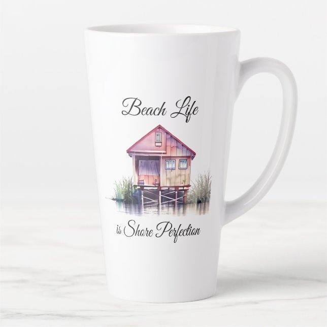 Tasse Latte Beach Life is Shore Perfection (Droite)
