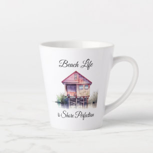 Tasse Latte Beach Life is Shore Perfection