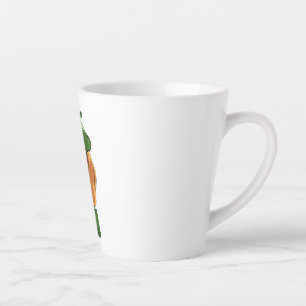 Tasse Latte Beagle de chien en vert béret français