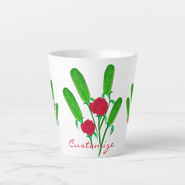 Tasse Latte Beau bouquet de chiche avec Thunder_Cove Rose (Devant)