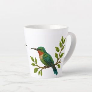 Tasse Latte Beau couple de colibris