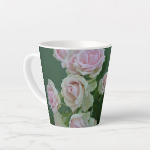 Tasse Latte Beau jardin rose clair roses