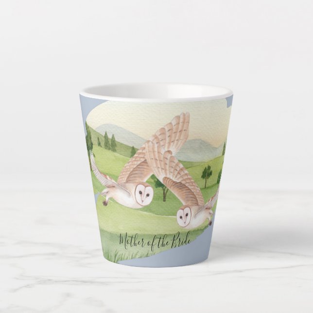 Tasse Latte Beau Mariage OWLS (Devant)