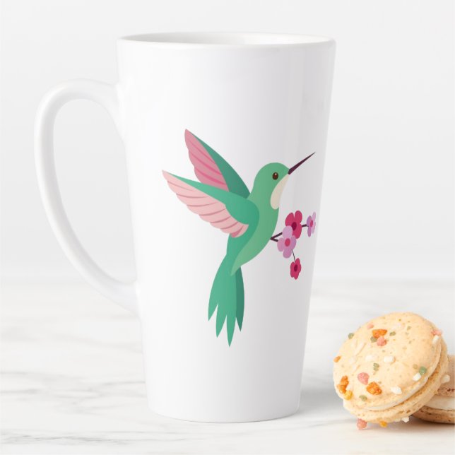 Tasse Latte Beau un colibri Mugs&Cups (En situation)