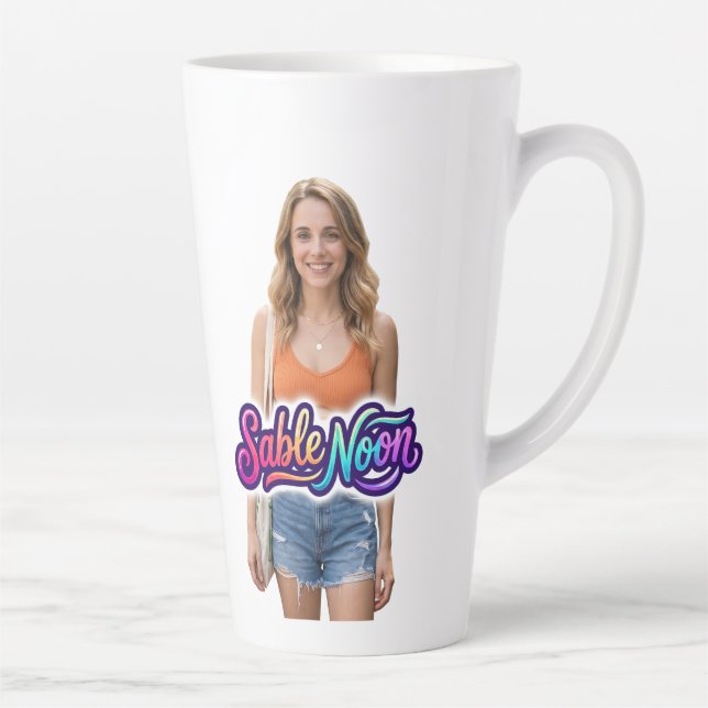 Tasse Latte Beauté de Sable Noon Pose #1 (Droite)