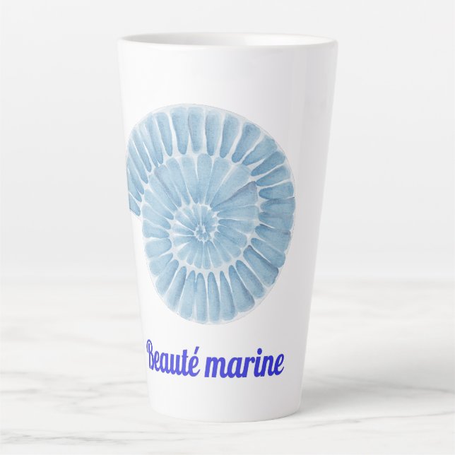 Tasse Latte Beauté marine (Devant)