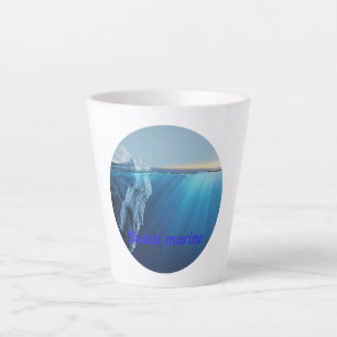 Tasse Latte Beauté marine glacier-