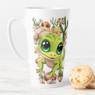 Tasse Latte Bébé Geckos jote personnages de dessin