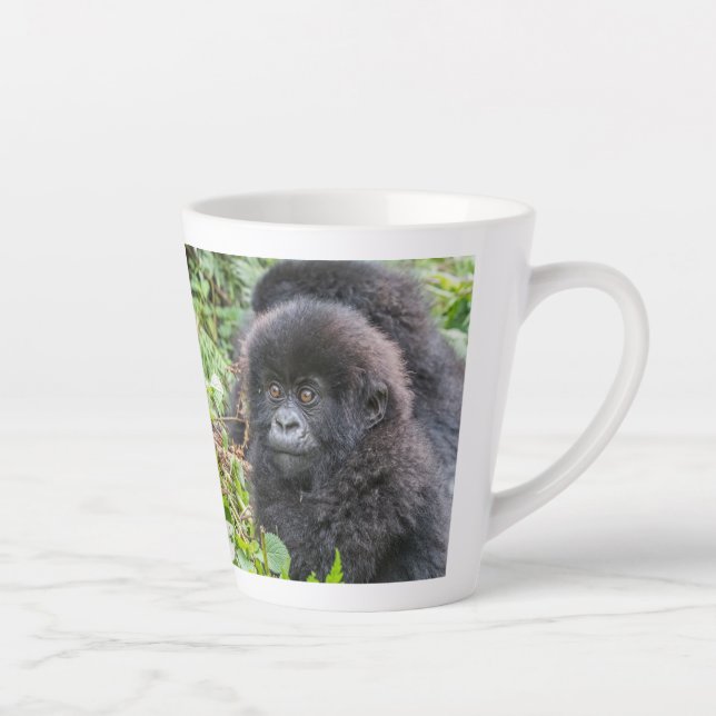 Tasse Latte Bébé gorille des montagnes (Droite)