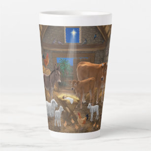 Tasse Latte Bébé Jésus Manger Nativité de Noël