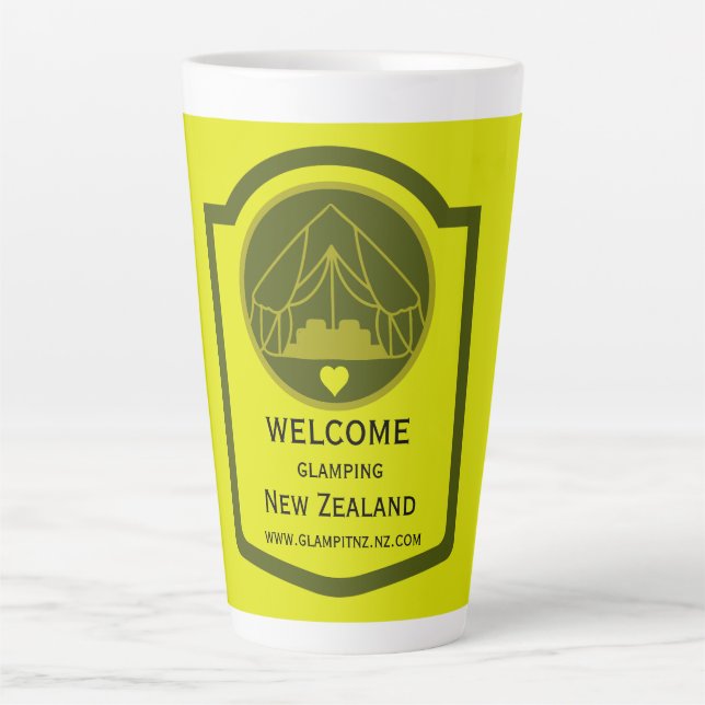 Tasse Latte Bell Tent Glamping (Devant)
