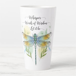 Tasse Latte Belle citation inspirante de libellule