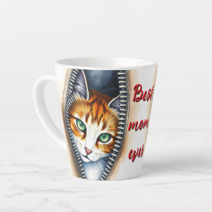 Tasse Latte Belle Collection de chats en aquarelle tendance