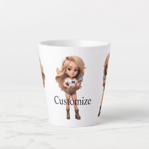 Tasse Latte Belle fille Bonita Chica Thunder_Cove