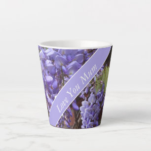 Tasse Latte Belle Wisteria Fête des Mères modifiable