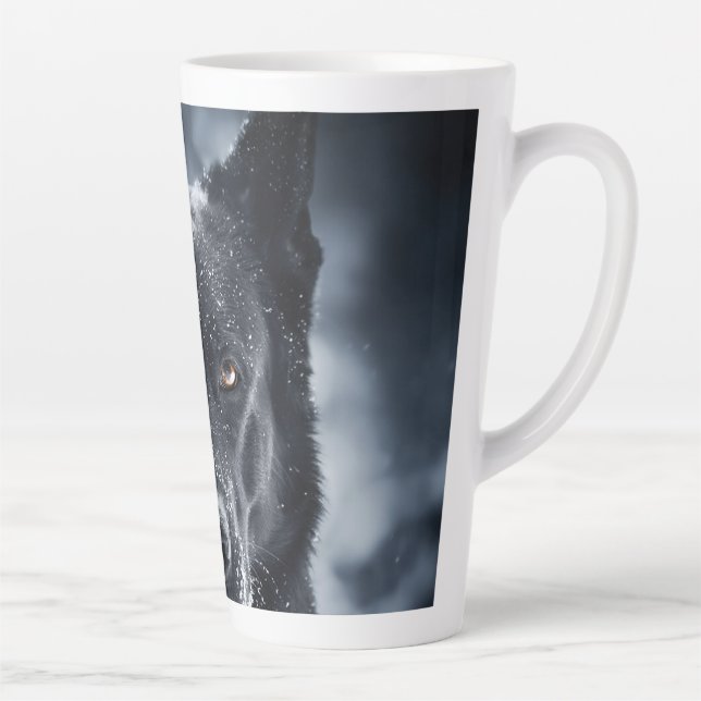 Tasse Latte Berger allemand noir (Droite)