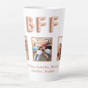 Tasse Latte Besties Meilleurs amis pour toujours noms photo ro