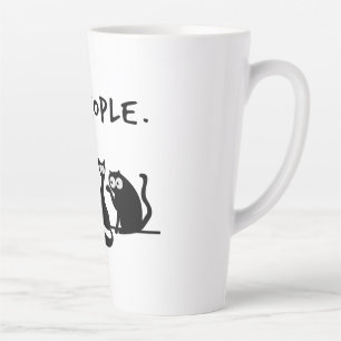 Tasse Latte Beurk les gens drôles chats noirs miaulent