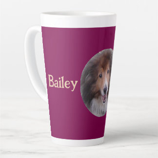 Tasse Latte BFF Pet photo PERSONNALISER