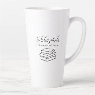 Tasse Latte Bibliophiles Lecteurs Écrivains Enseignants Amateu