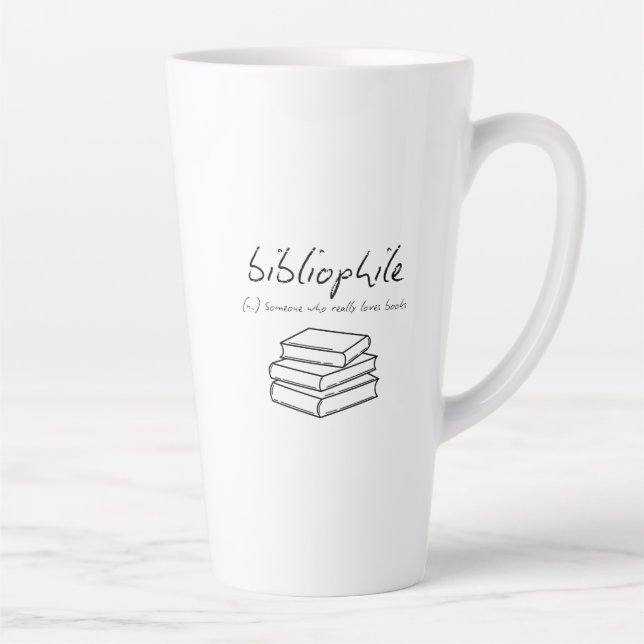Tasse Latte Bibliophiles Lecteurs Écrivains Enseignants Amateu (Droite)