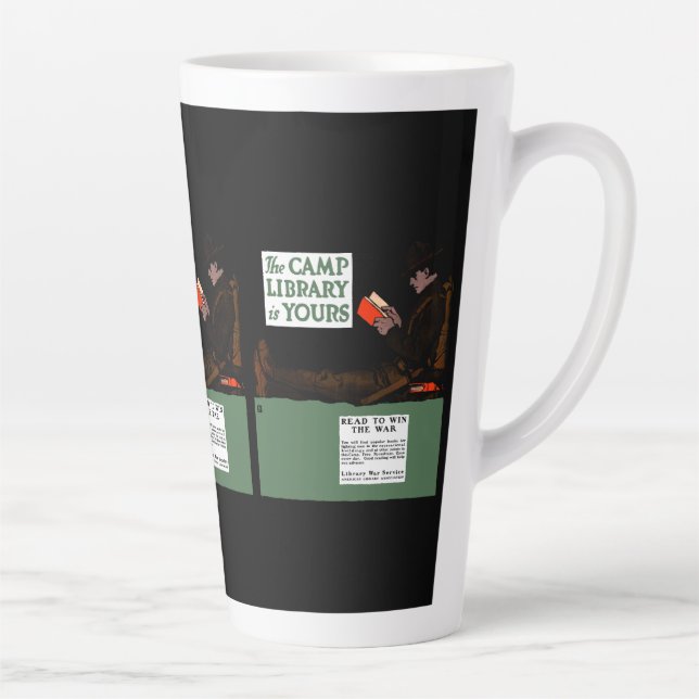 Tasse Latte Bibliothèque des camps de la Première Guerre mondi (Droite)