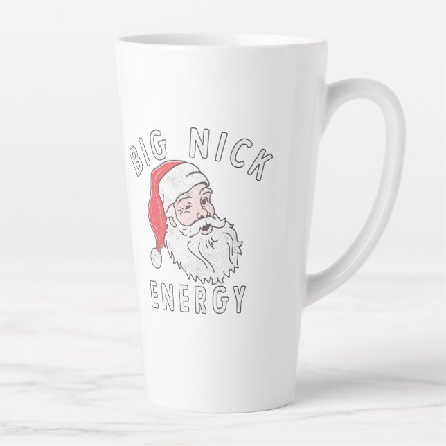 Tasse Latte Big Nick Energy – Funny Santa Christmas Design (Droite)