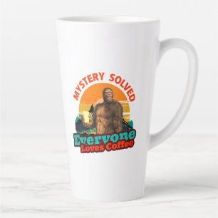 Tasse Latte Bigfoot Café Mystère Résolu Humour