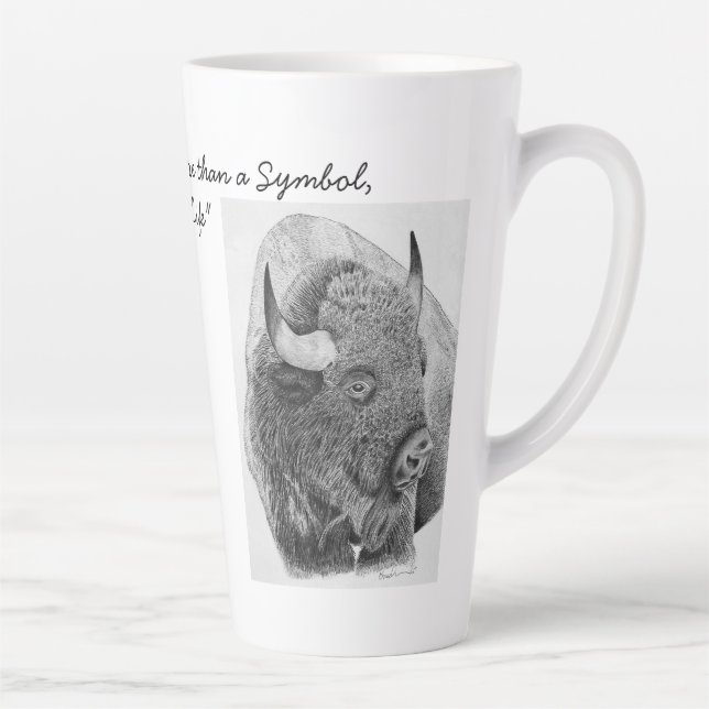 Tasse Latte Bison d'Amérique (Droite)