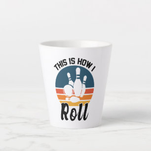 Tasse Latte Blague de quille C'est comme ça que je roule Graph