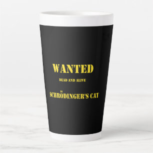 Tasse Latte Blague Quantique Drôle : Le Chat de Schrödinger en