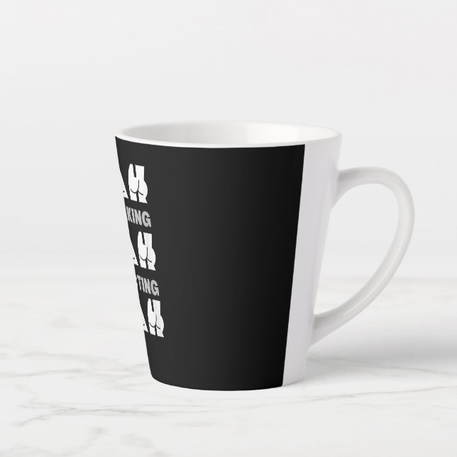 Tasse Latte Blah Blah Blah Stop Talking Start Acting Cheeky (Droite)