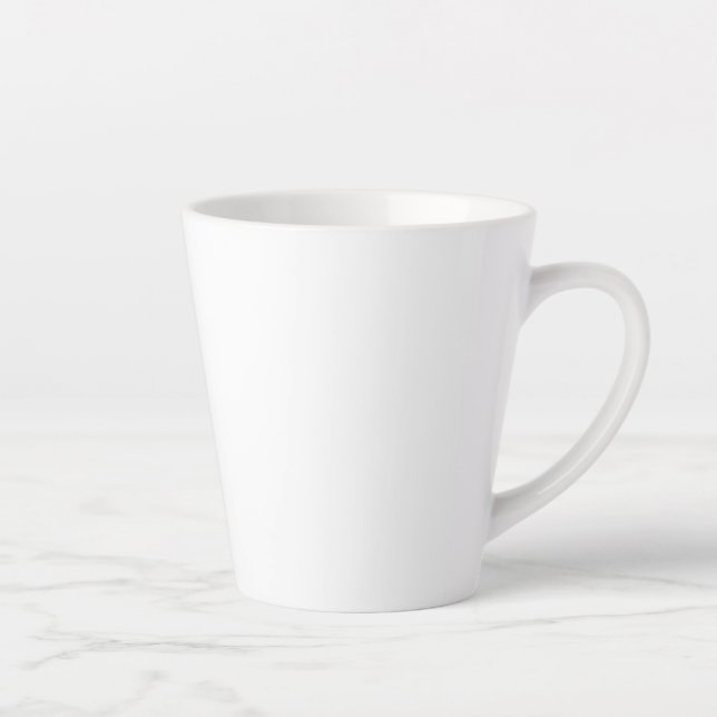 Tasse Latte Blanc Gris Clair (Droite)