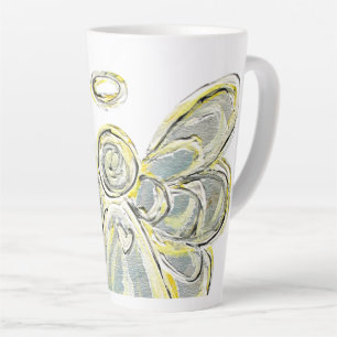 Tasse Latte Blanc Lumière Guardian Angel Custom Latte Coupe Mu