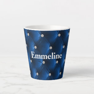 Tasse Latte Bleu doux et chaud Faux Velvet