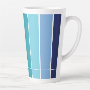 Tasse Latte Bleu rayé