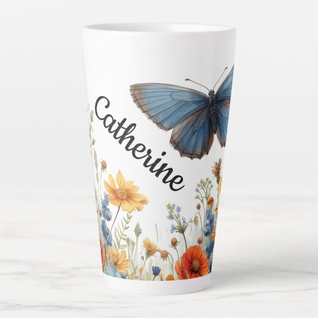 Tasse Latte Bliss papillon (Devant)